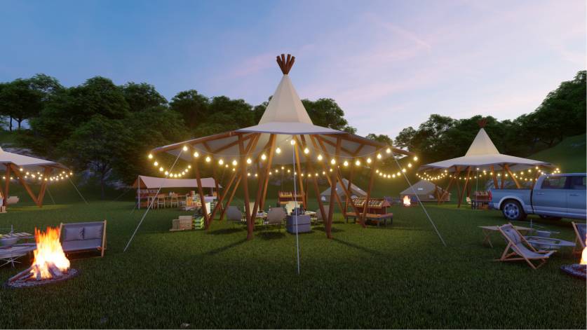 印第安金字塔天幕